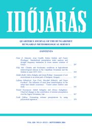 IDŐJÁRÁS a HungaroMet Nonprofit Zrt. angol nyelvű folyóirata »